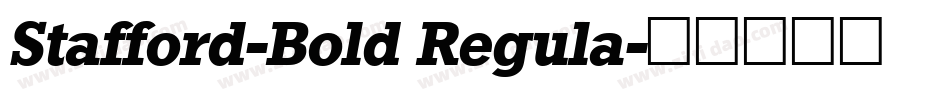 Stafford-Bold Regula字体转换
